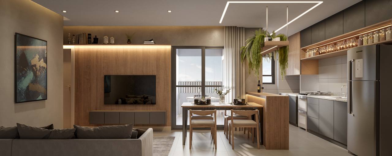 2 Quartos com suíte — sala